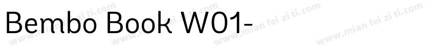 Bembo Book W01字体转换